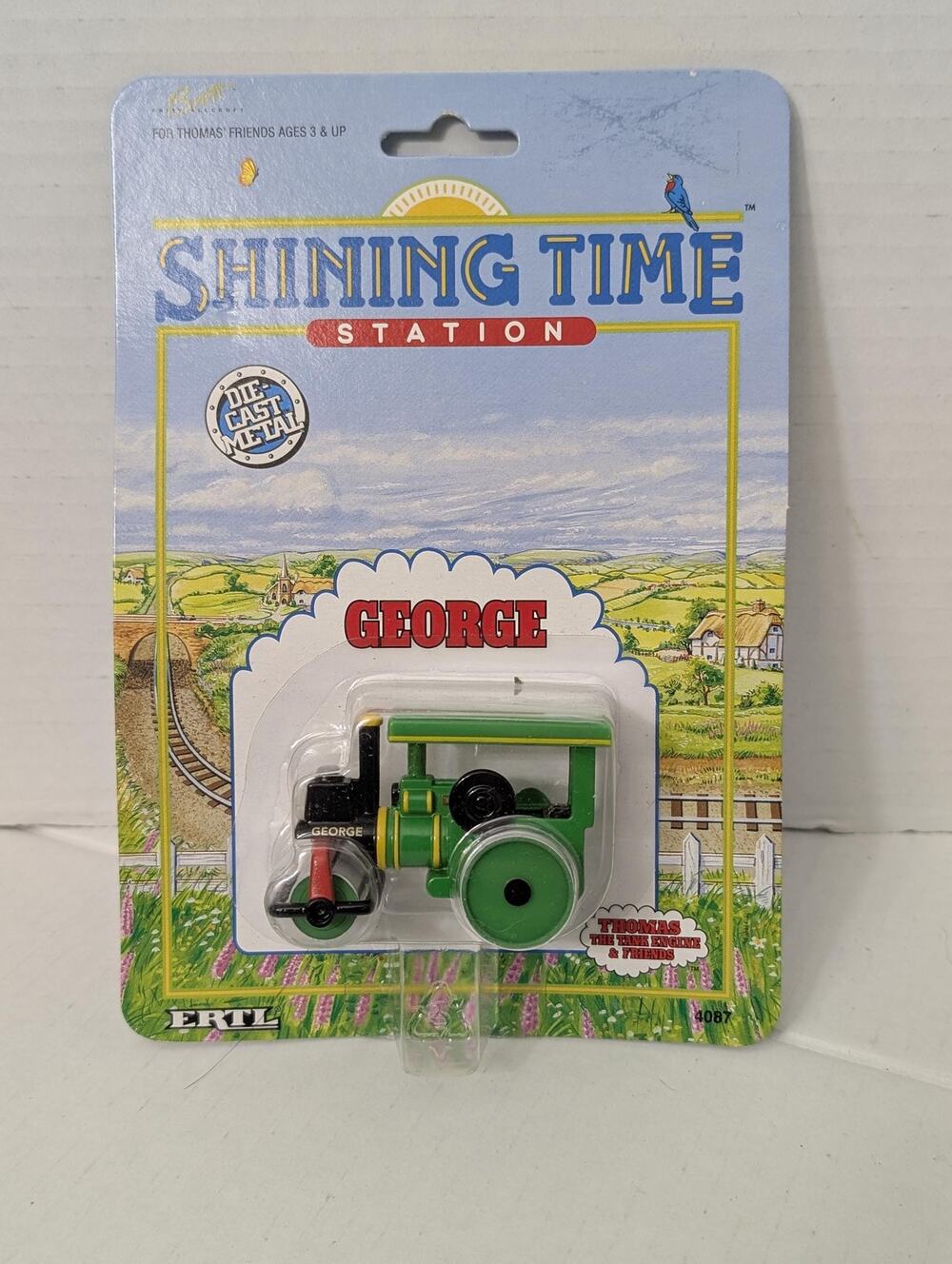 Vintage 1995 ERTL Shining Time Station George The Steamroller Diecast New